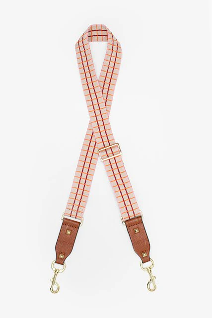 Bag Strap - Pink, Red & OJ Grid