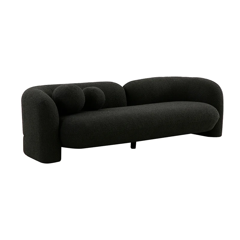 Seattle 3 Seater Couch - Dark Boucle - Image 2