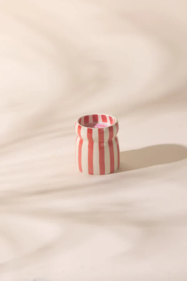 CABANA STIPED CANDLE - HIBISCUS COAST - Image 2