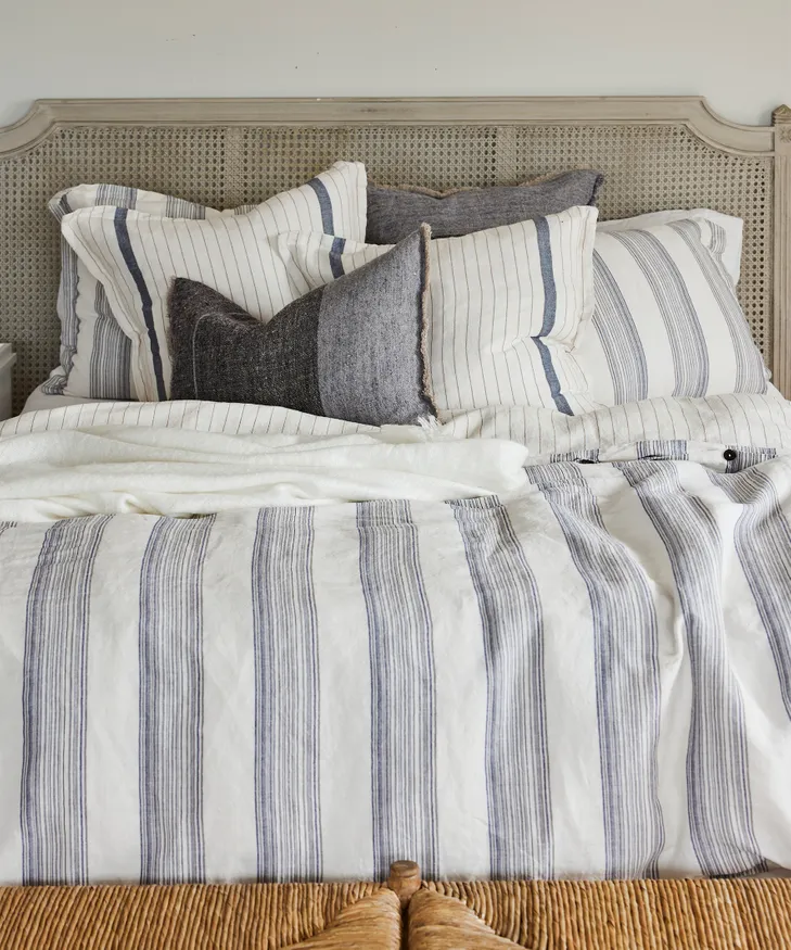 Capri Stripe Linen Duvet - Image 3