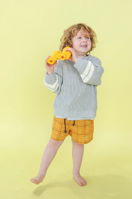 Chunky Rib Pull Over - Stone - Image 5