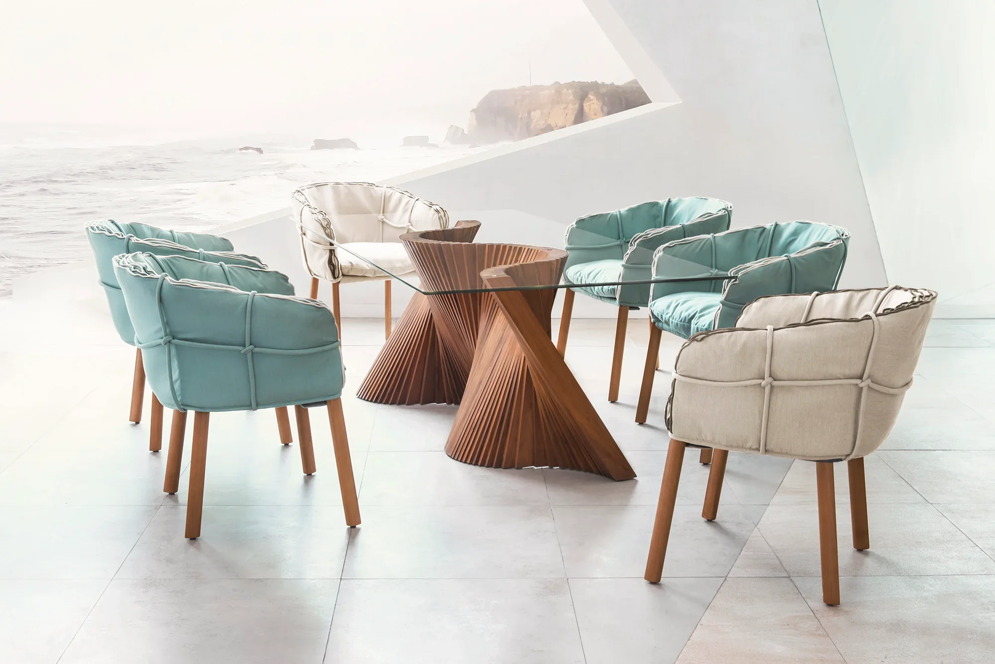COBONPUE Wave Dining Table - Image 2