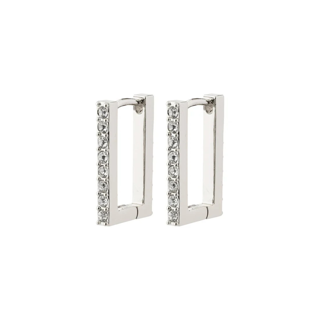 Coby Crystal Square Hoop Earrings