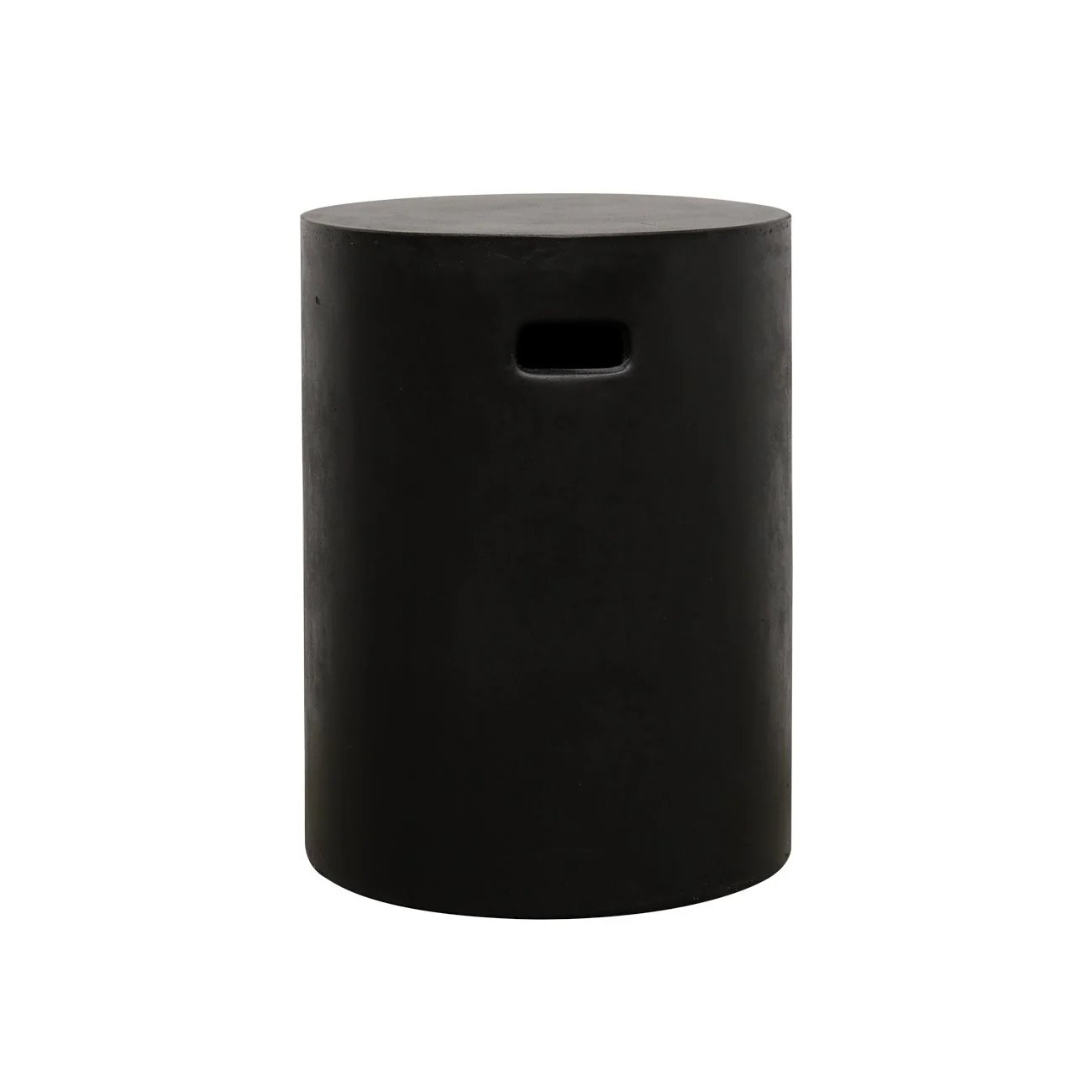 Concrete Pipe Side Table/Stool - Black