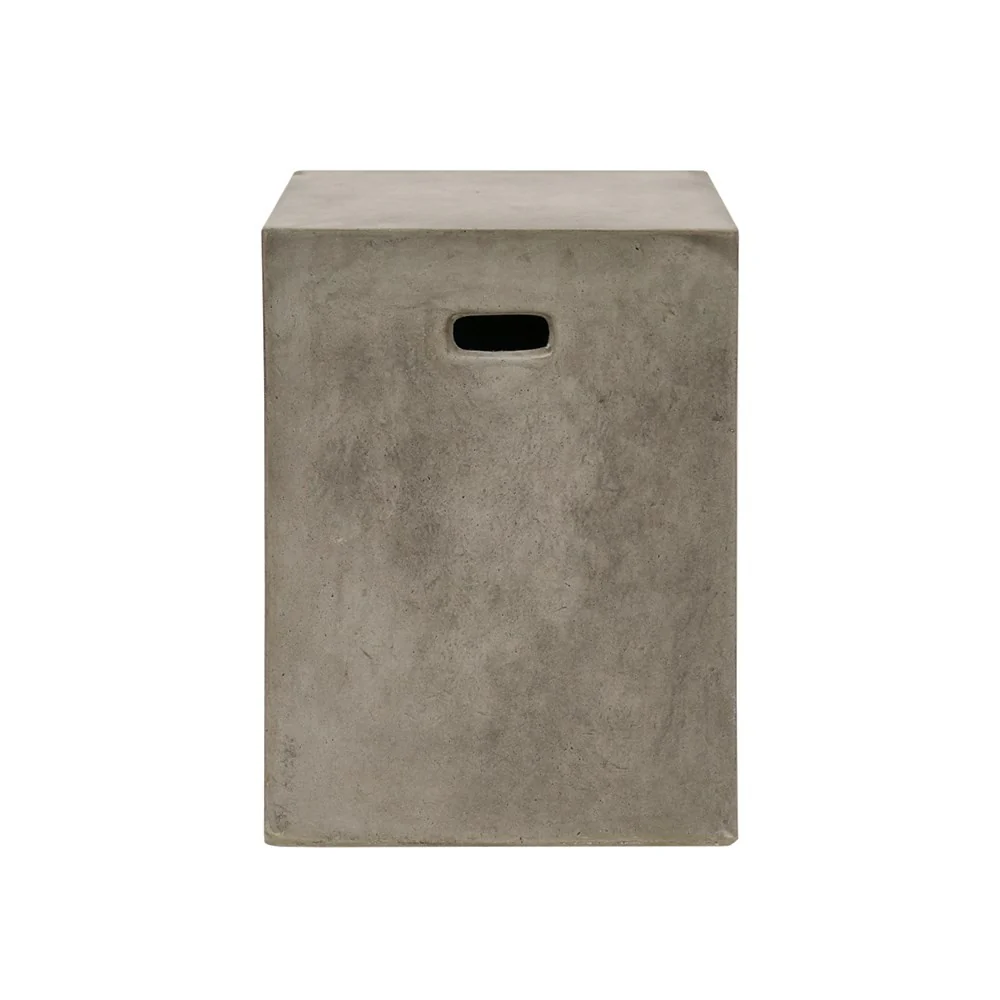 Concrete Rectangle Side Table/Stool - Grey