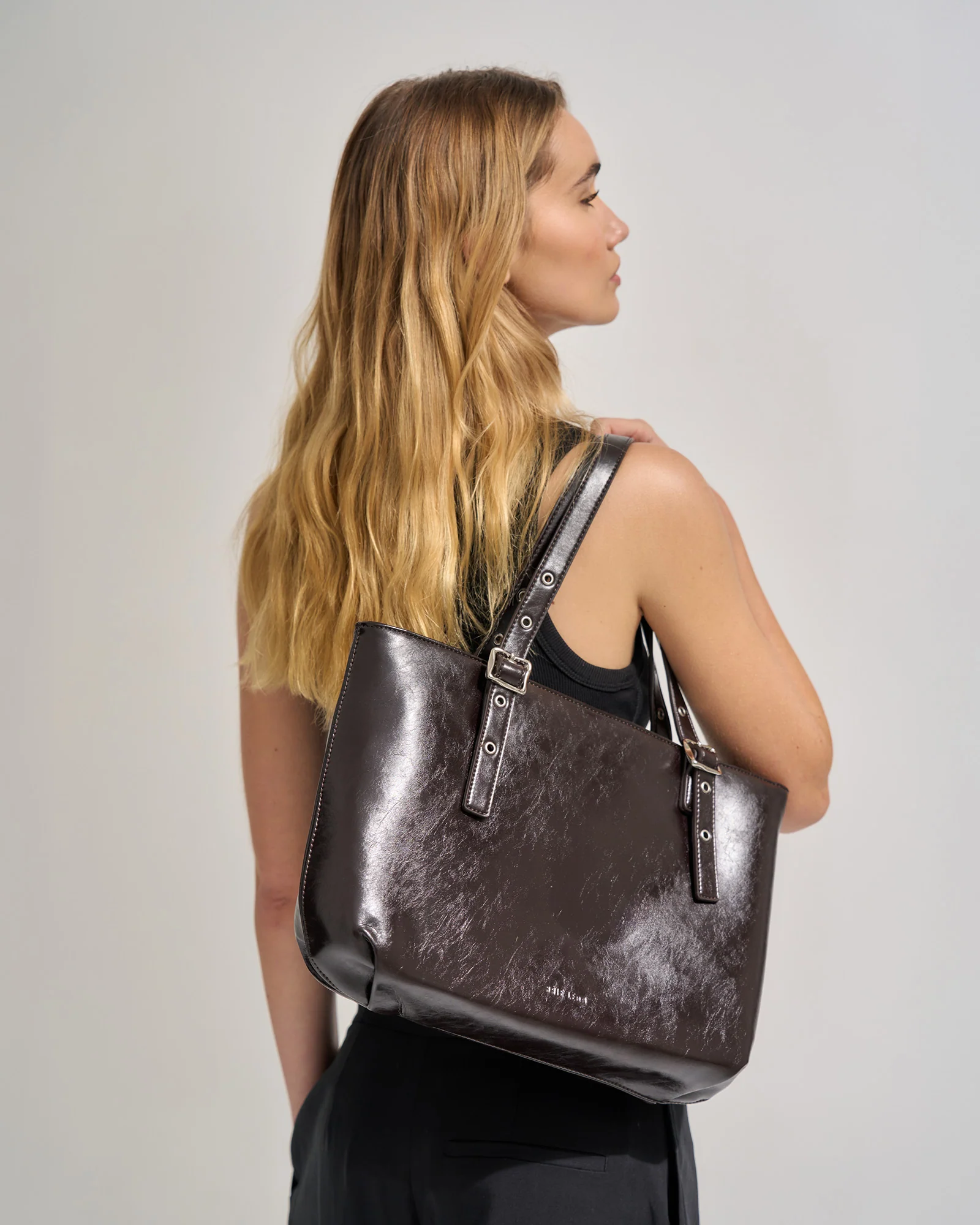 Everyday East-West Tote - Burnt Coffee - Image 5