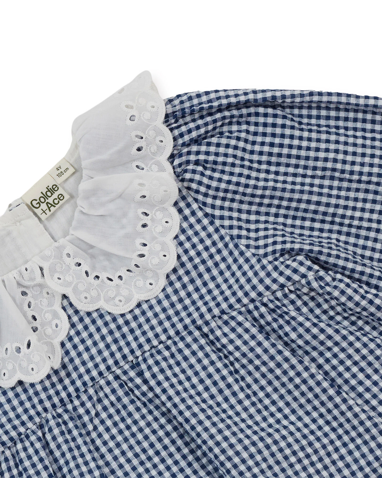 GINGHAM COLLARED DRESS - Image 3