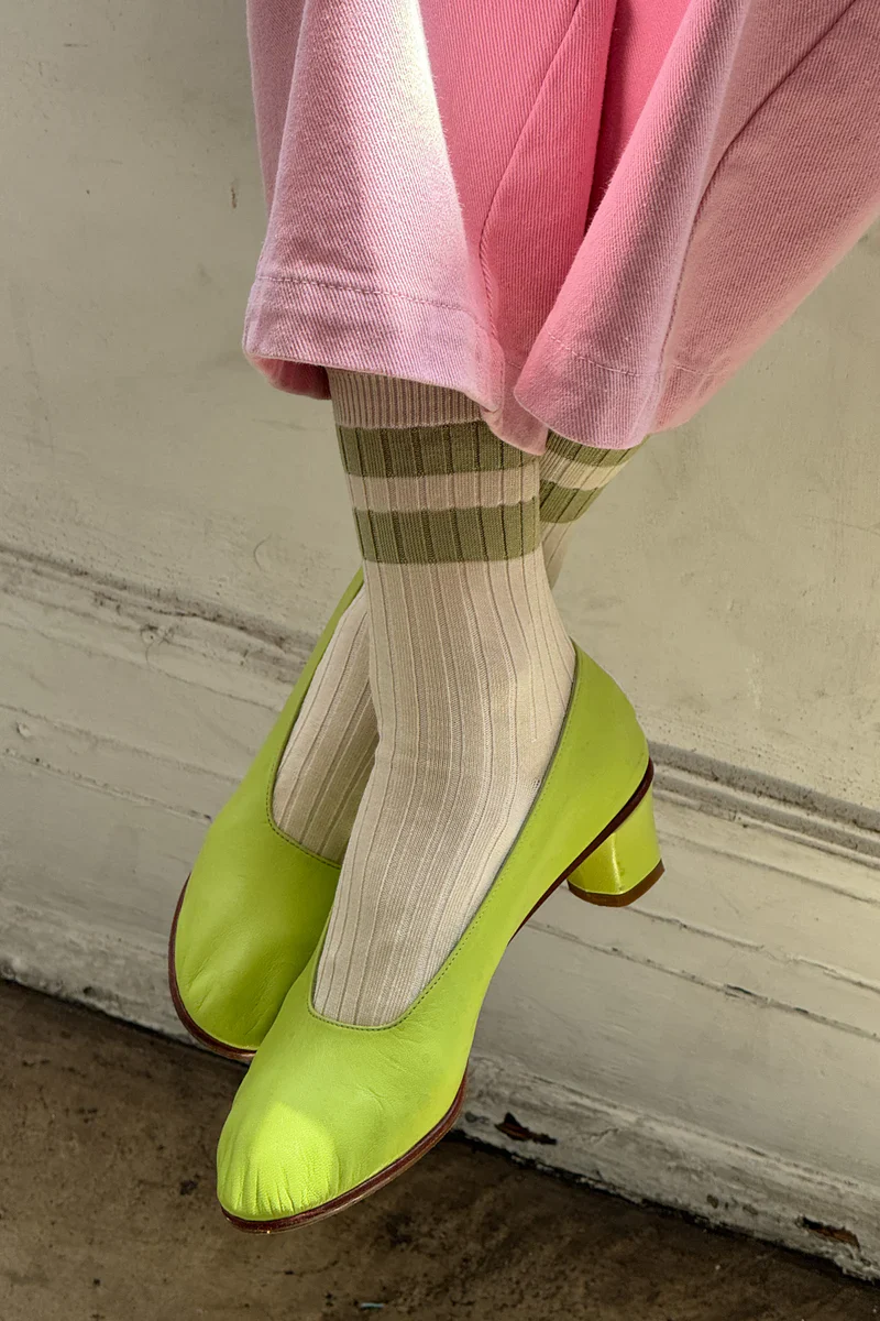 HER SOCKS VARSITY - Guacamole - Image 3