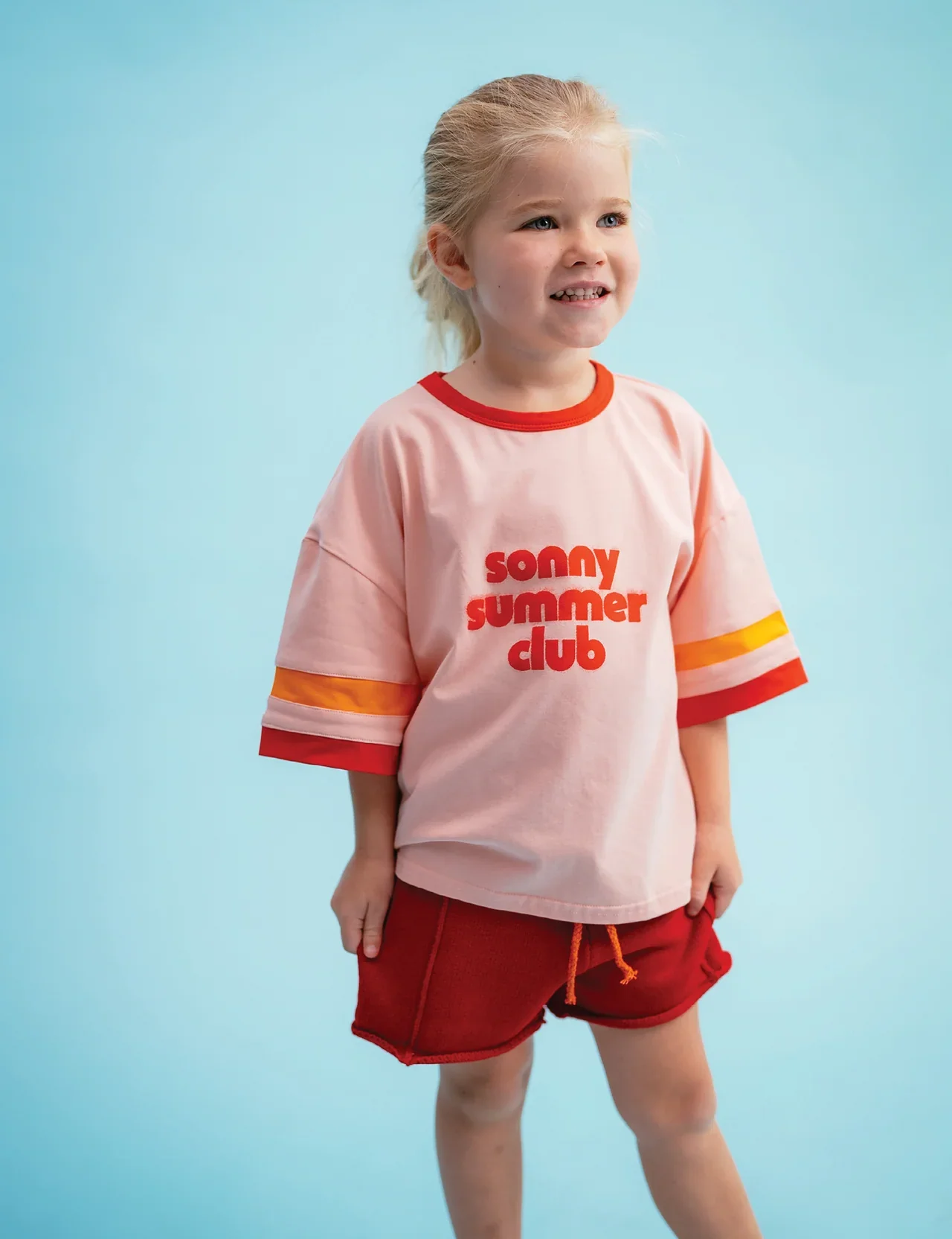 Knitted Shorties : Tomato - Image 2