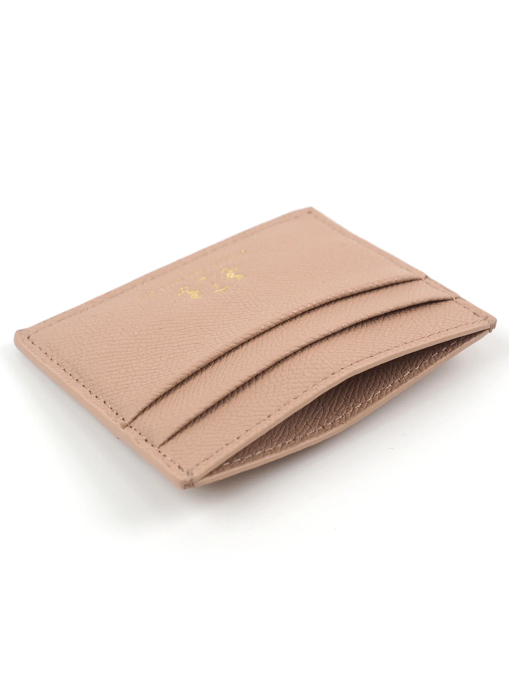 Leather Card Wallet - Latte - Image 3