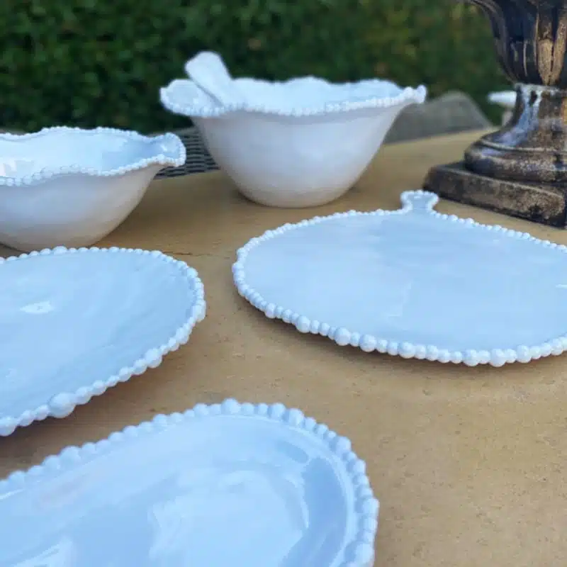 Melamine Pearl Bowl 28cm -  White - Image 2