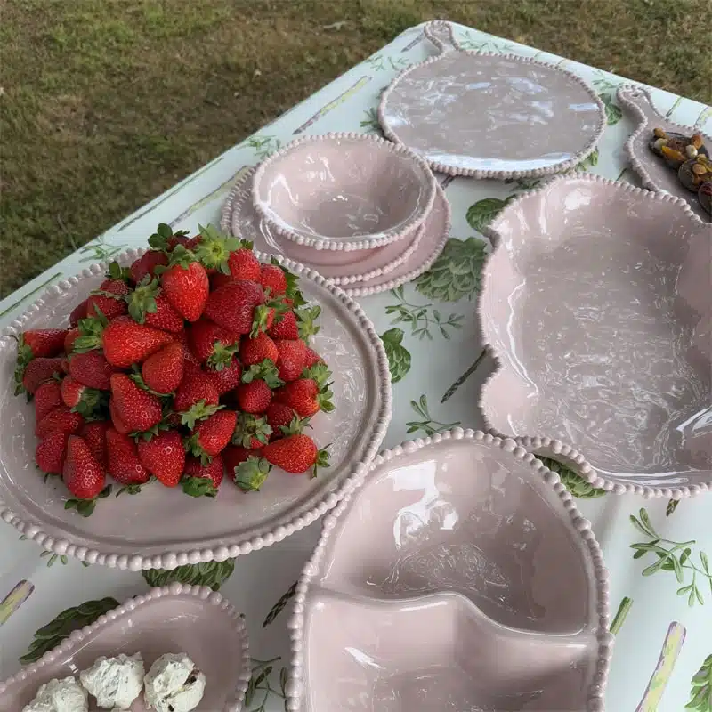 Melamine Pearl Dinner Plate - Pink - Image 2