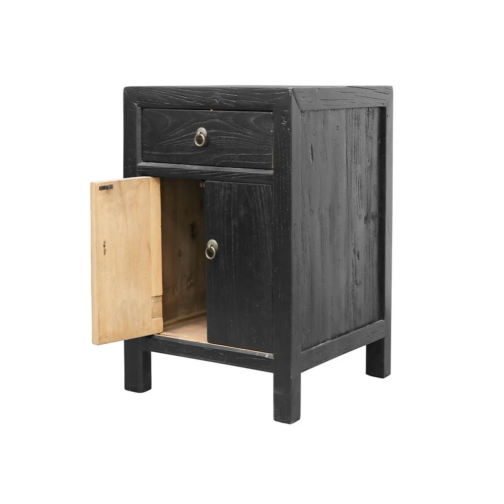 Parq Bedside Table - Black - Image 4