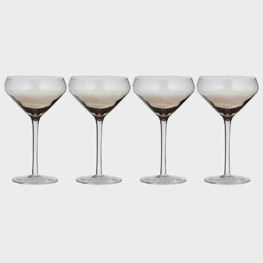 Prism Noir 4pk Coupe Glass