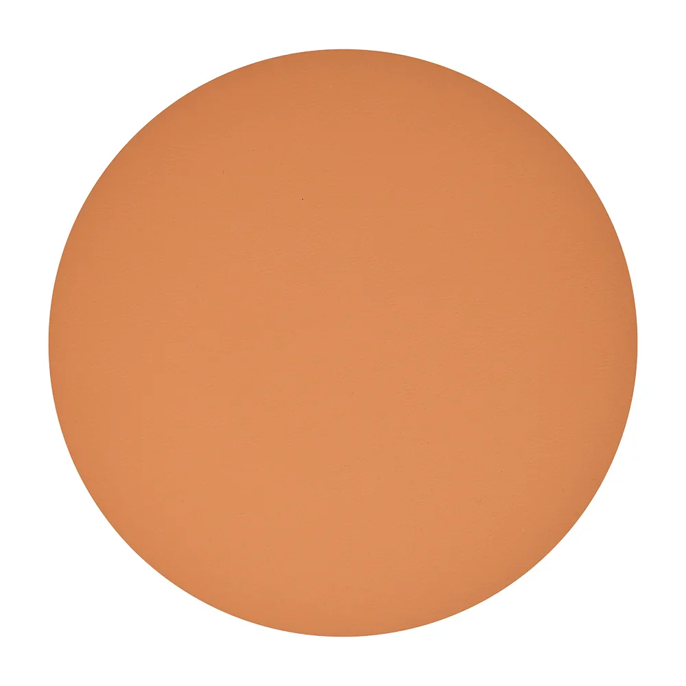 Recycled Leather Placemat Round - Tan