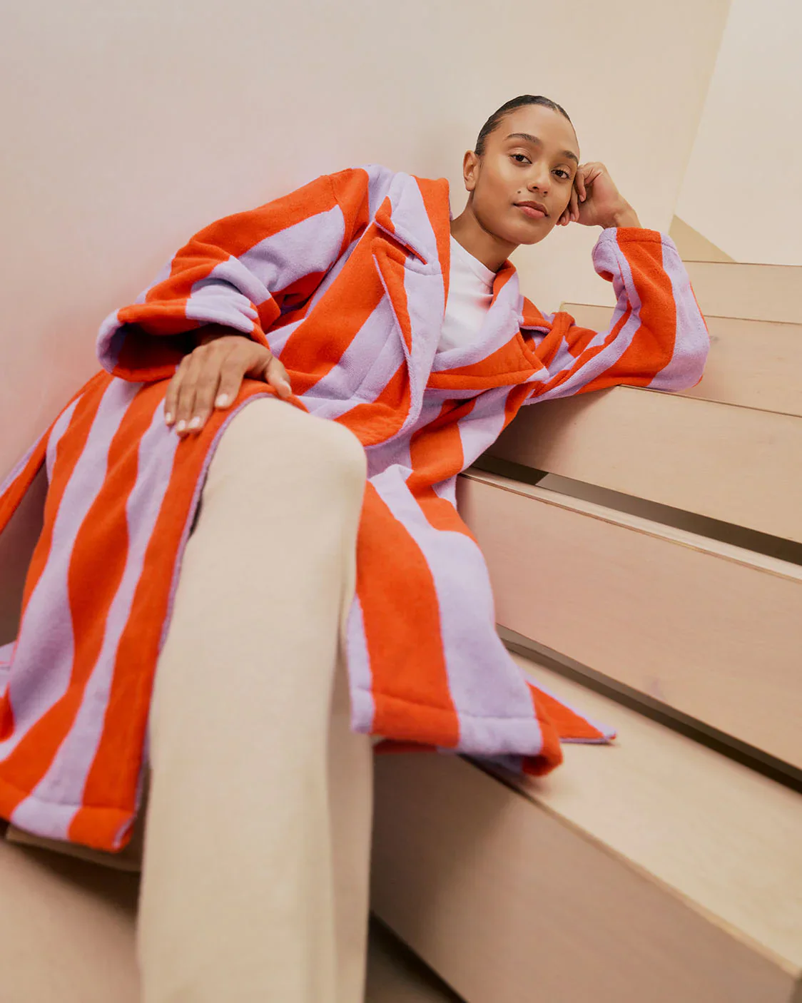 Robe - Grapefruit Stripes - Image 5