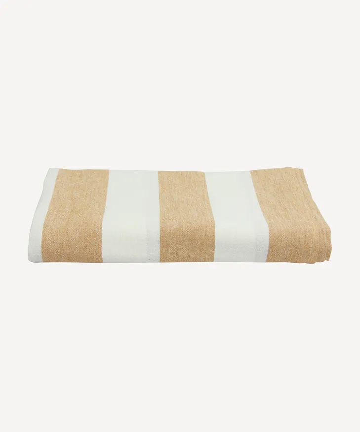 Striped Tablecloth Rust - Image 3