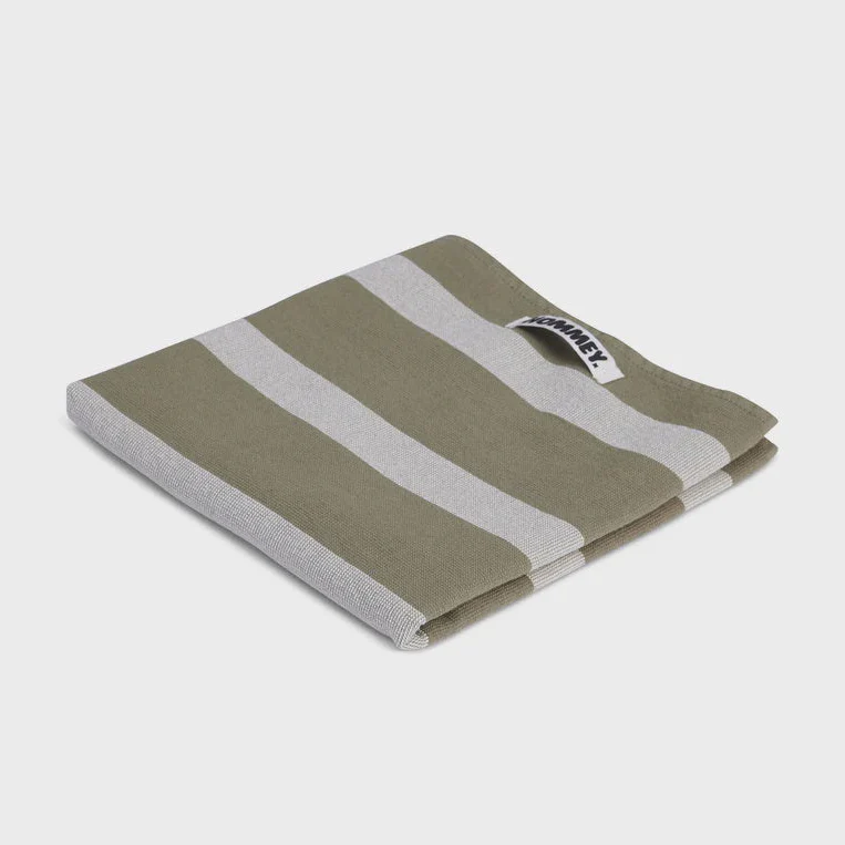Tea Towel - Matcha Stripes