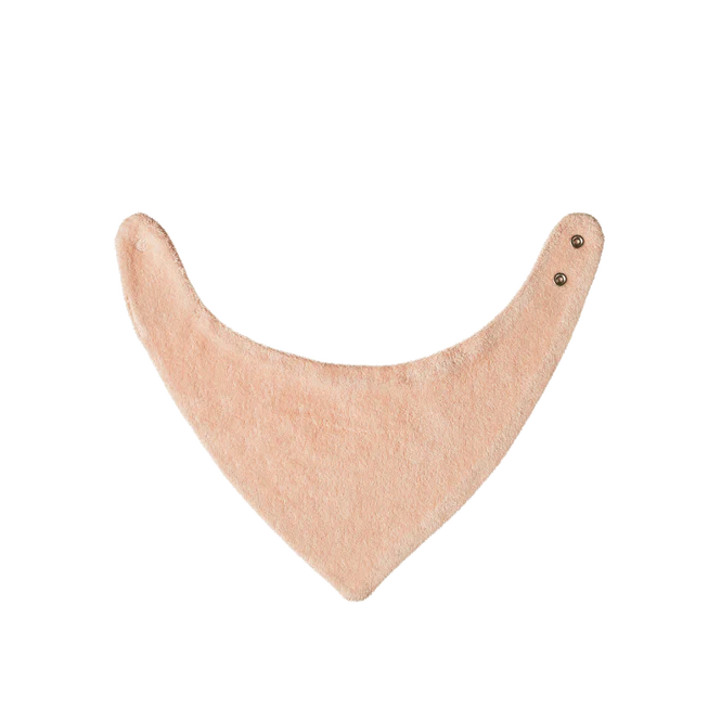 Terry Triangle Bib - Rose Dust - Image 3