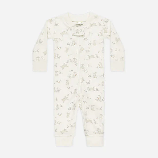 Zip Longsleeve Sleeper || Bunnies